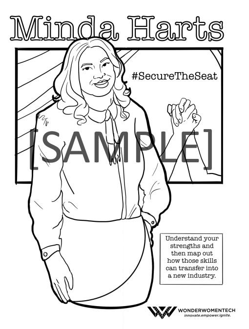 Student Donation Iconic Women in STEAM Coloring Book - Printable - Wonder  Women Tech